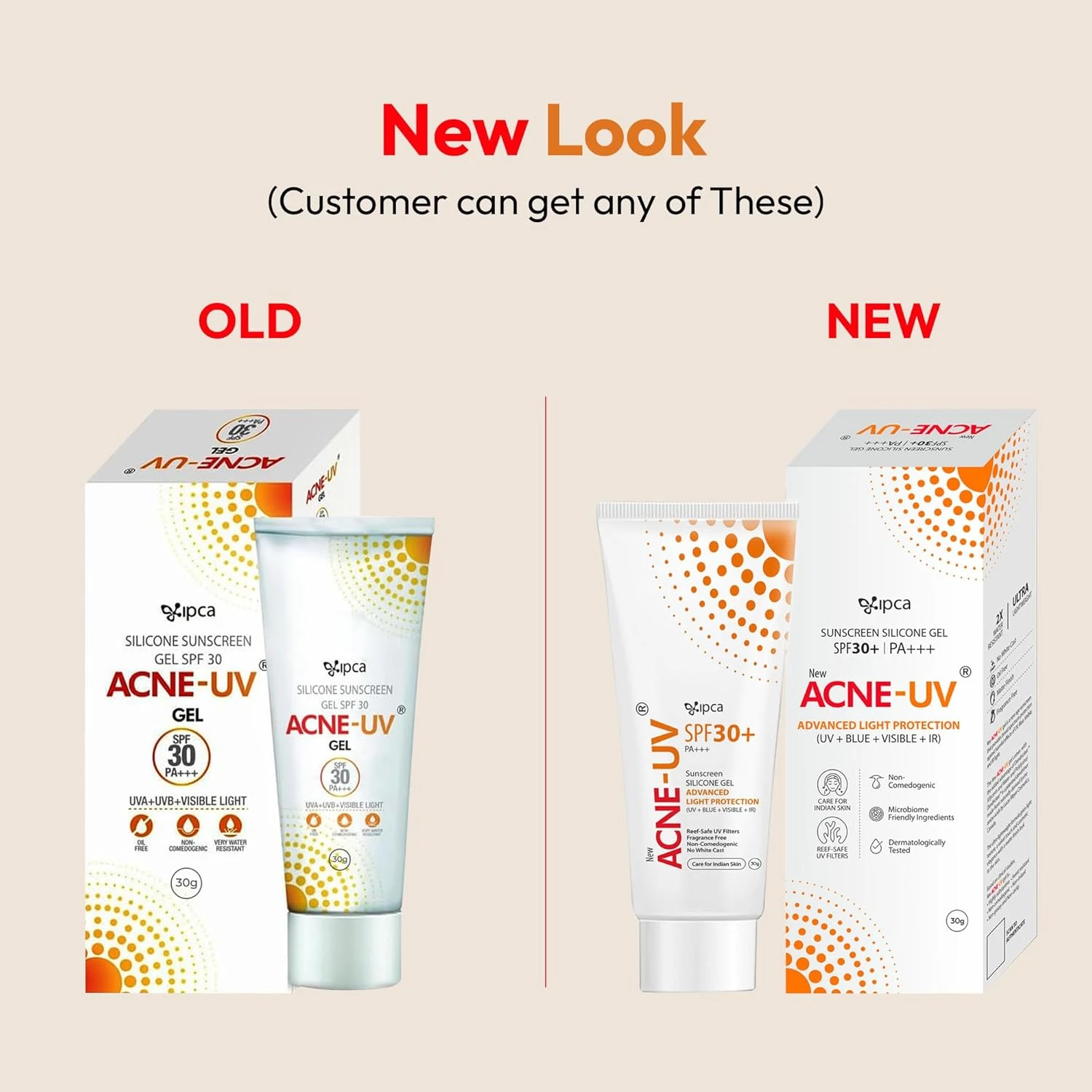 ACNE-UV Gel Sunscreen SPF 30+ PA+++: Non-Comedogenic Silicone Gel by IPCA - Image 2
