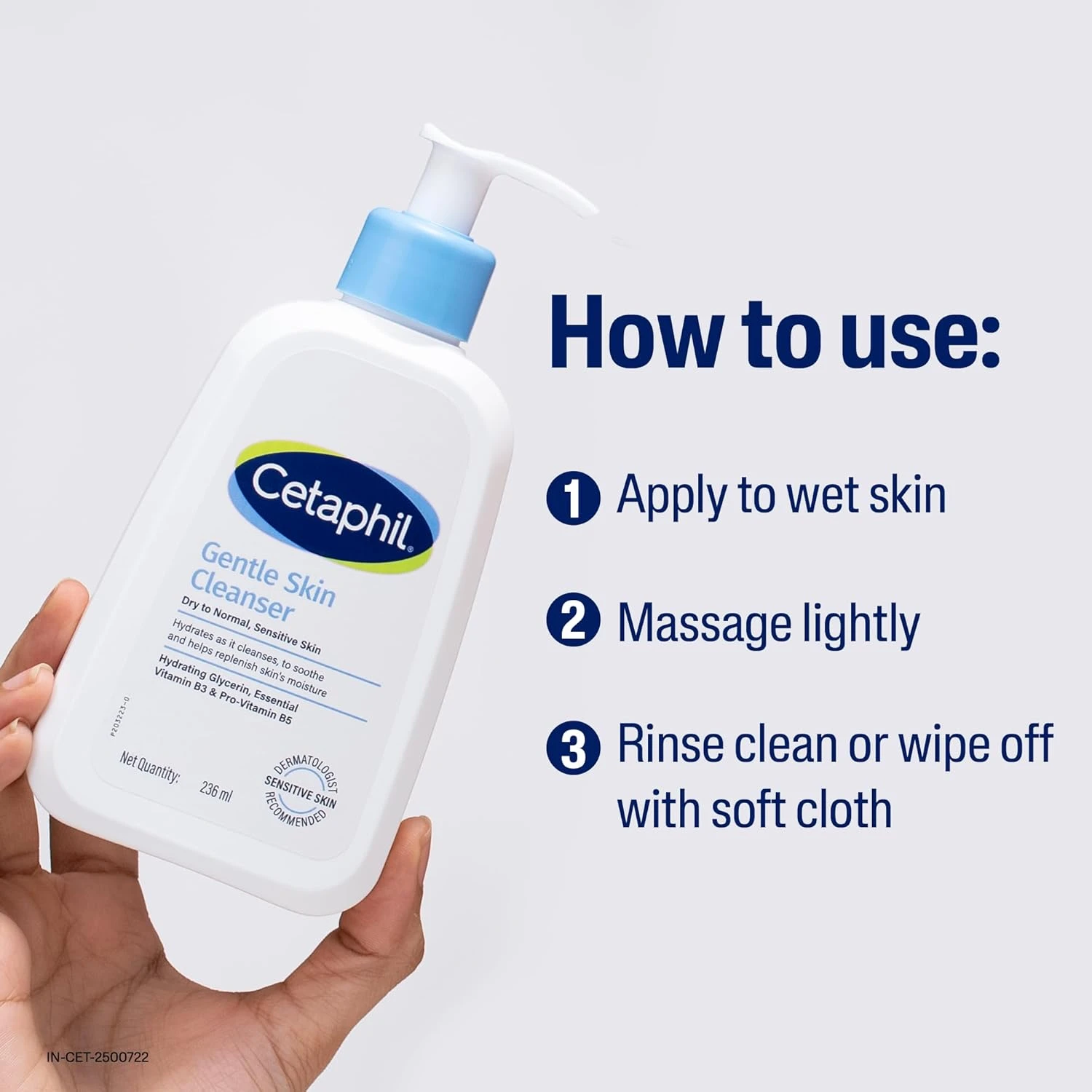 Cetaphil Gentle Skin Cleanser: Hydrating Face Wash with Niacinamide & Vitamin B5 - Image 2