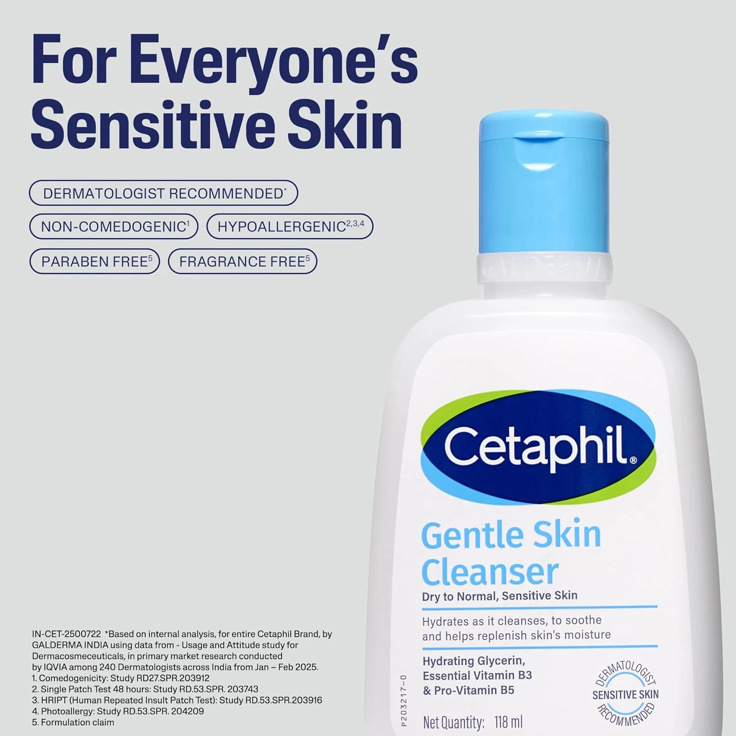 Cetaphil Gentle Skin Cleanser: Hydrating Face Wash with Niacinamide & Vitamin B5 - Image 4