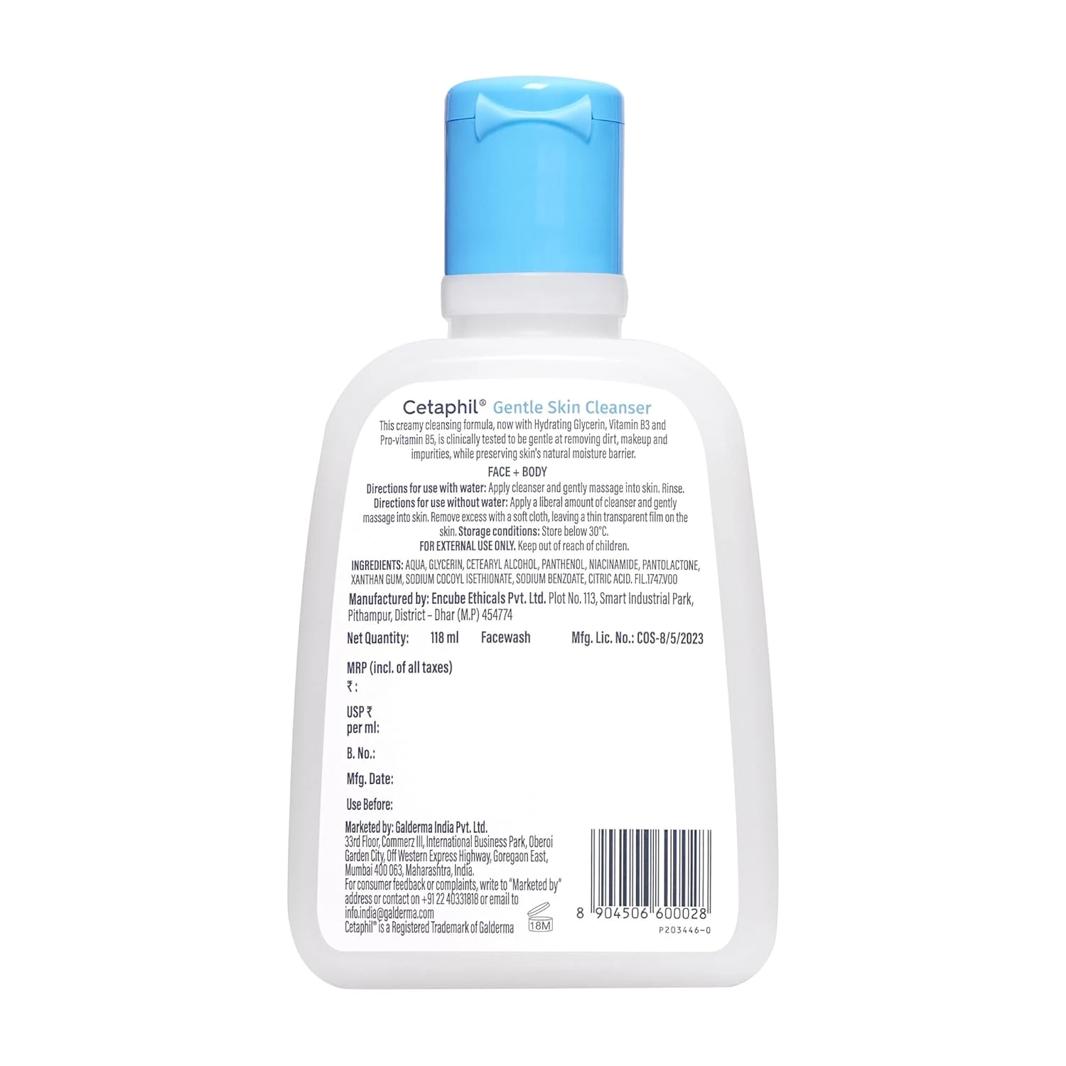 Cetaphil Gentle Skin Cleanser: Hydrating Face Wash with Niacinamide & Vitamin B5 - Image 9