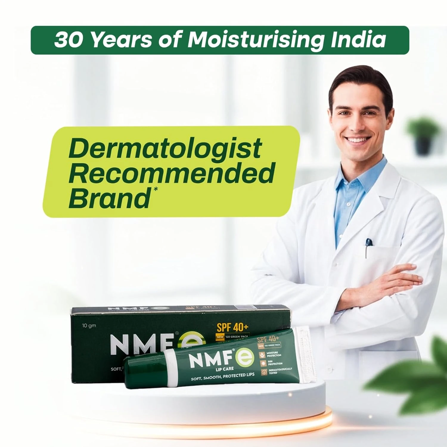 NMFe Moisturising Lip Care SPF 40+: Aloe Vera & Vitamin E Lip Balm - Image 3