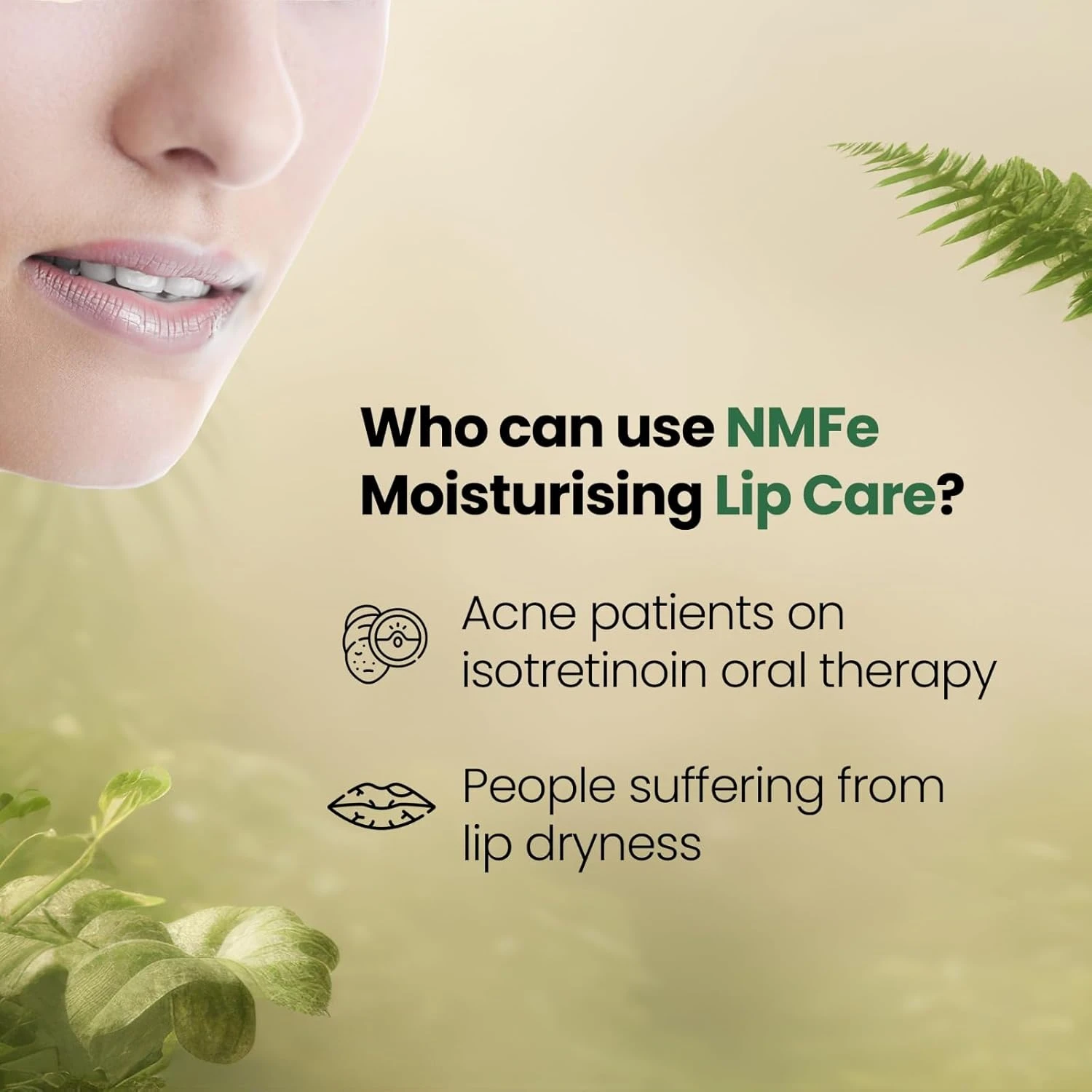 NMFe Moisturising Lip Care SPF 40+: Aloe Vera & Vitamin E Lip Balm - Image 4