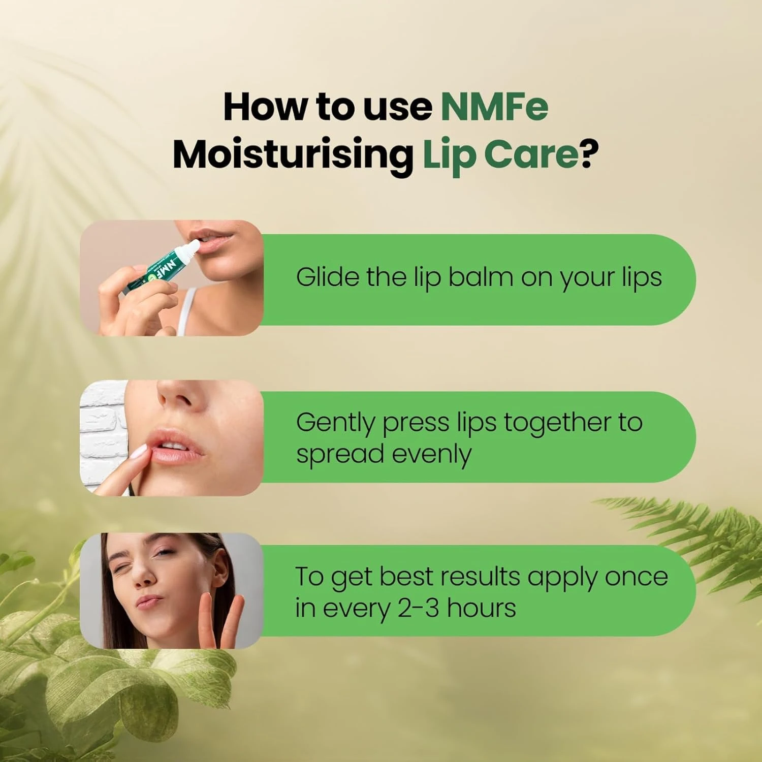 NMFe Moisturising Lip Care SPF 40+: Aloe Vera & Vitamin E Lip Balm - Image 6