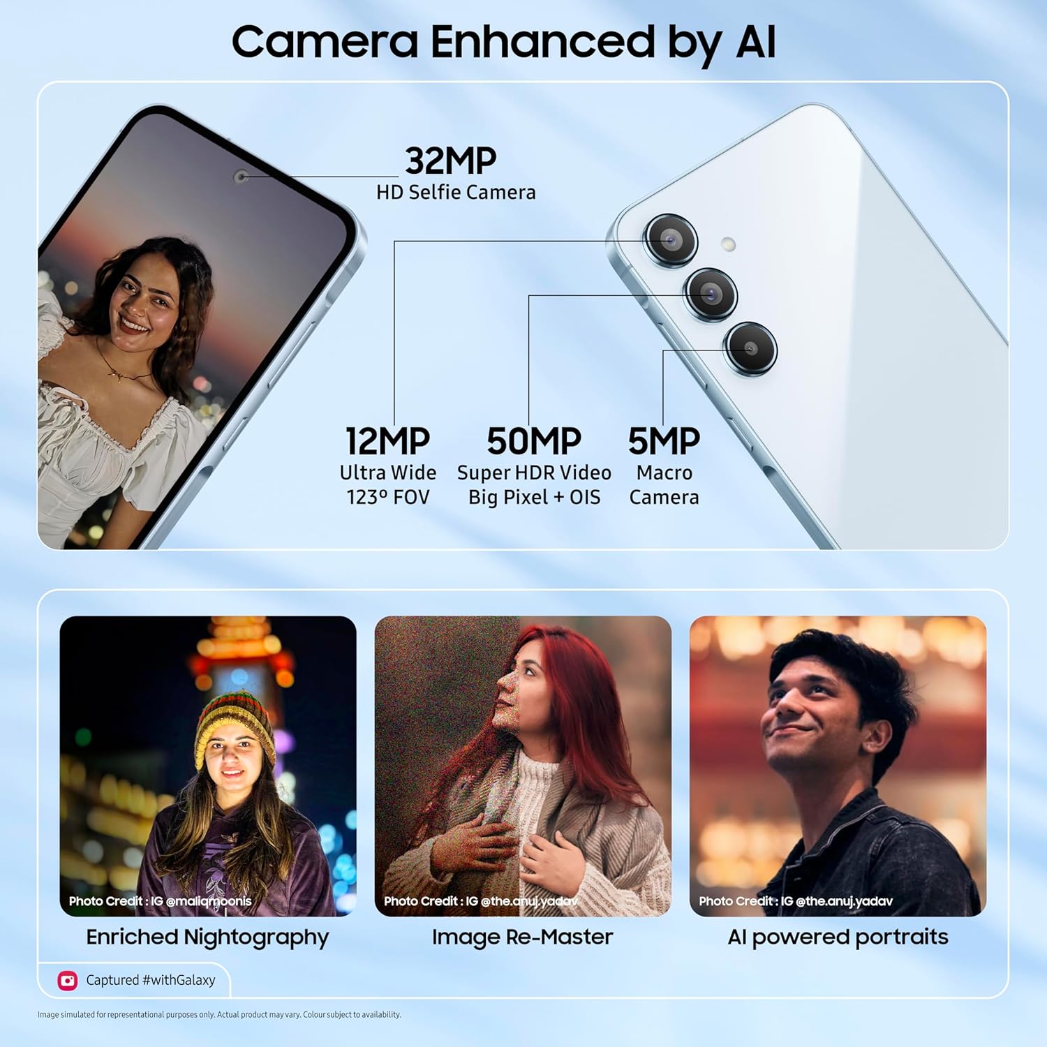 Samsung Galaxy A55 5G: Iceblue, 8GB RAM, 256GB Storage - Image 6