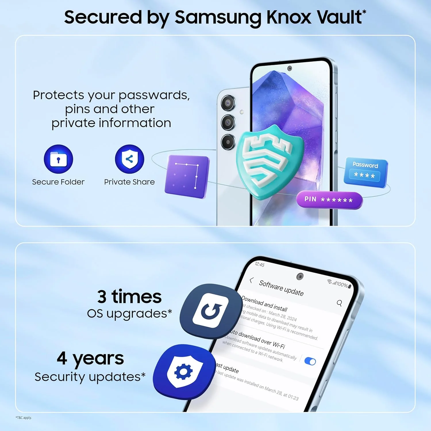 Samsung Galaxy A55 5G: Iceblue, 8GB RAM, 256GB Storage - Image 9