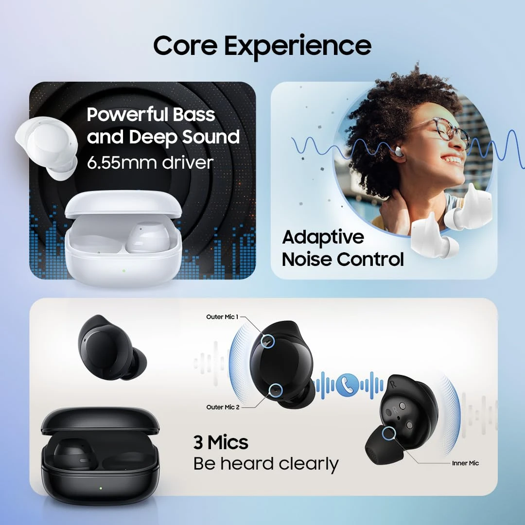 Samsung Galaxy Buds Core: Galaxy AI Enabled TWS with ANC, 6 Mics & 35H Battery - Image 4